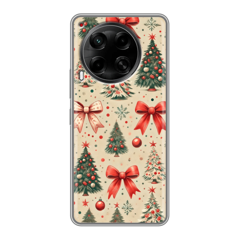 Силиконовый чехол на Tecno Camon 30 4G с принтом Новый год Силиконовый чехол на Tecno Camon 30 4G с принтом Новый год
