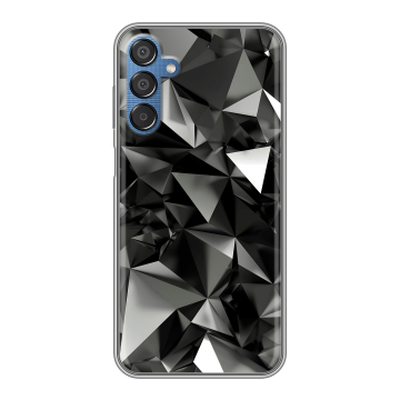 Силиконовый чехол на Samsung Galaxy M15 5G с принтом Черные кристаллы Силиконовый чехол на Samsung Galaxy M15 5G с принтом Черные кристаллы