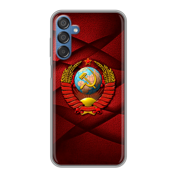 Силиконовый чехол на Samsung Galaxy M15 5G с принтом Герб СССР Силиконовый чехол на Samsung Galaxy M15 5G с принтом Герб СССР