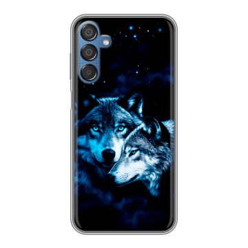 Силиконовый чехол на Samsung Galaxy M15 5G с принтом Волки Силиконовый чехол на Samsung Galaxy M15 5G с принтом Волки