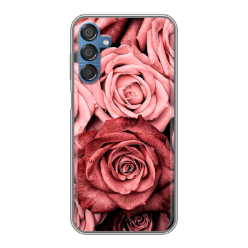 Силиконовый чехол на Samsung Galaxy M15 5G с принтом Цветы розы Силиконовый чехол на Samsung Galaxy M15 5G с принтом Цветы розы