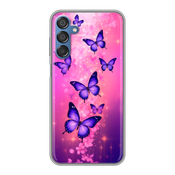 Силиконовый чехол на Samsung Galaxy M15 5G с принтом Бабочки Силиконовый чехол на Samsung Galaxy M15 5G с принтом Бабочки
