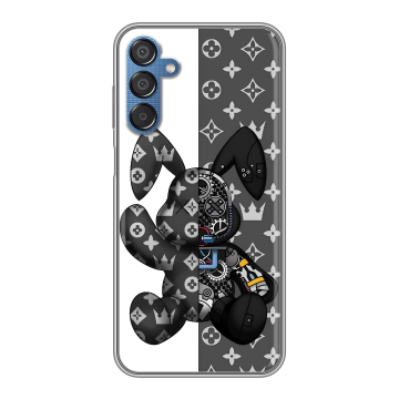 Силиконовый чехол на Samsung Galaxy M15 5G с принтом Луи робот Силиконовый чехол на Samsung Galaxy M15 5G с принтом Луи робот