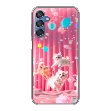 Силиконовый чехол на Samsung Galaxy M15 5G с принтом милые котики