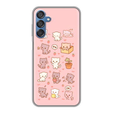 Силиконовый чехол на Samsung Galaxy M15 5G с принтом Hello Kitty Хелоу Кити