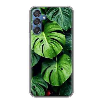 Силиконовый чехол на Samsung Galaxy M15 5G с принтом Листья