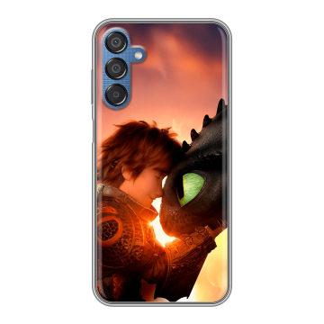 Силиконовый чехол на Samsung Galaxy M15 5G с принтом Как приручить дракона