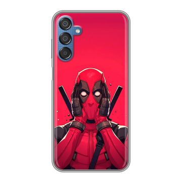 Силиконовый чехол на Samsung Galaxy M15 5G с принтом Дедпул Deadpool