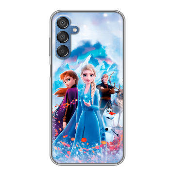 Силиконовый чехол на Samsung Galaxy M15 5G с принтом Холодное сердце Frozen Силиконовый чехол на Samsung Galaxy M15 5G с принтом Холодное сердце Frozen