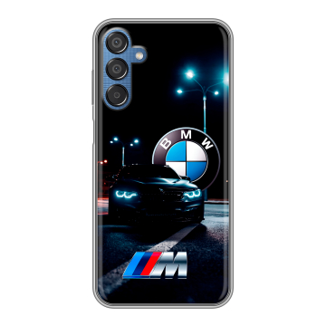 Силиконовый чехол на Samsung Galaxy M15 5G с принтом БМВ BMW Силиконовый чехол на Samsung Galaxy M15 5G с принтом БМВ BMW