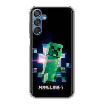 Силиконовый чехол на Samsung Galaxy M15 5G с принтом Майнкрафт Minecraft Силиконовый чехол на Samsung Galaxy M15 5G с принтом Майнкрафт Minecraft