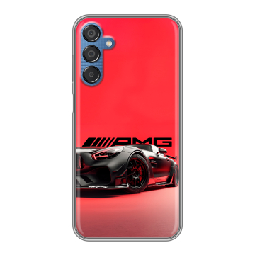 Силиконовый чехол на Samsung Galaxy M15 5G с принтом Мерседес Mercedes AMG