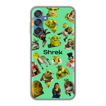 Силиконовый чехол на Samsung Galaxy M15 5G с принтом Шрек Shrek
