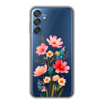 Силиконовый чехол на Samsung Galaxy M15 5G с принтом Цветы