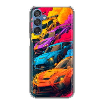 Силиконовый чехол на Samsung Galaxy M15 5G с принтом Тачки