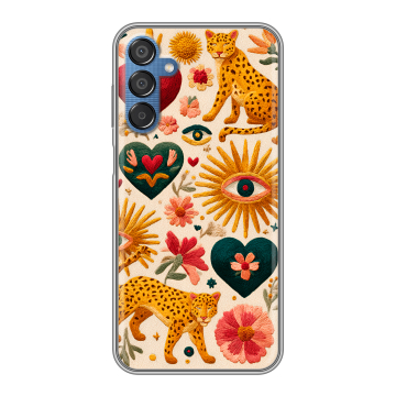 Силиконовый чехол на Samsung Galaxy M15 5G с принтом Модный принт