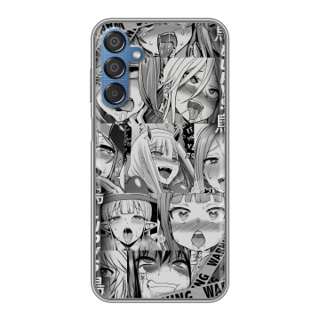 Силиконовый чехол на Samsung Galaxy M15 5G с принтом Ahegao Ахегао Аниме