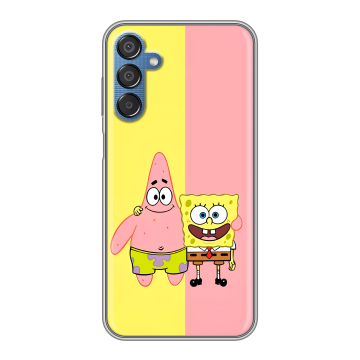 Силиконовый чехол на Samsung Galaxy M15 5G с принтом Спанч боб Спанчбоб Силиконовый чехол на Samsung Galaxy M15 5G с принтом Спанч боб Спанчбоб