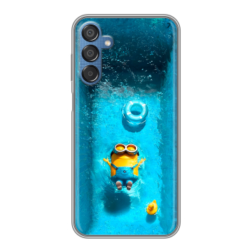 Силиконовый чехол на Samsung Galaxy M15 5G с принтом Миньоны Силиконовый чехол на Samsung Galaxy M15 5G с принтом Миньоны