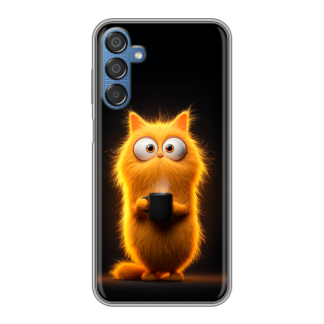 Силиконовый чехол на Samsung Galaxy M15 5G с принтом Смешной кот Силиконовый чехол на Samsung Galaxy M15 5G с принтом Смешной кот