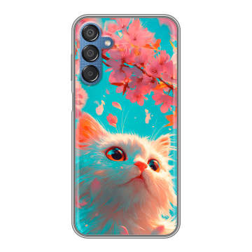 Силиконовый чехол на Samsung Galaxy M15 5G с принтом Красивый кот