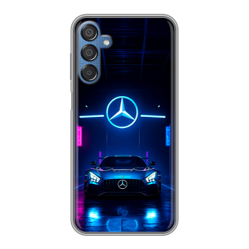Силиконовый чехол на Samsung Galaxy M15 5G с принтом Mercedes Мерседес Силиконовый чехол на Samsung Galaxy M15 5G с принтом Mercedes Мерседес