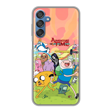 Силиконовый чехол на Samsung Galaxy M15 5G с принтом Adventure time Время приключений
