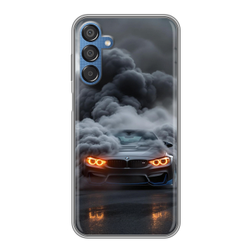 Силиконовый чехол на Samsung Galaxy M15 5G с принтом BMW БМВ Силиконовый чехол на Samsung Galaxy M15 5G с принтом BMW БМВ