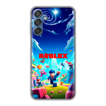 Силиконовый чехол на Samsung Galaxy M15 5G с принтом Roblox Роблокс