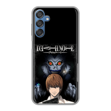 Силиконовый чехол на Samsung Galaxy M15 5G с принтом Death note Тетрадь смерти