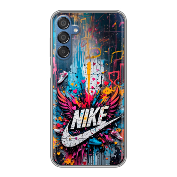 Силиконовый чехол на Samsung Galaxy M15 5G с принтом Nike Найк