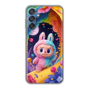 Силиконовый чехол на Samsung Galaxy M15 5G с принтом Labubu Лабубу