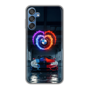 Силиконовый чехол на Samsung Galaxy M15 5G с принтом BMW БМВ Силиконовый чехол на Samsung Galaxy M15 5G с принтом BMW БМВ
