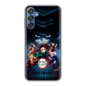 Силиконовый чехол на Samsung Galaxy M15 5G с принтом Demon Slayer Клинок рассекающий демонов