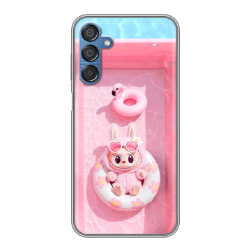 Силиконовый чехол на Samsung Galaxy M15 5G с принтом Labubu Лабубу Силиконовый чехол на Samsung Galaxy M15 5G с принтом Labubu Лабубу