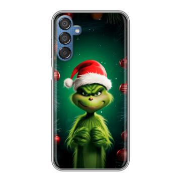 Силиконовый чехол на Samsung Galaxy M15 5G с принтом Гринч Новый год Рождество