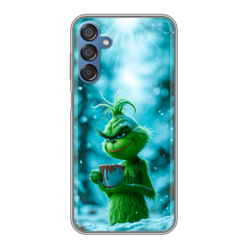 Силиконовый чехол на Samsung Galaxy M15 5G с принтом Новый год гринч