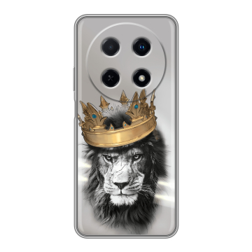Силиконовый чехол на Huawei Nova 12i с принтом Лев с короной Силиконовый чехол на Huawei Nova 12i с принтом Лев с короной