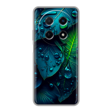 Силиконовый чехол на Huawei Nova 12i с принтом Листья Силиконовый чехол на Huawei Nova 12i с принтом Листья