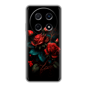 Силиконовый чехол на Huawei Nova 12i с принтом Розы красные