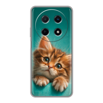Силиконовый чехол на Huawei Nova 12i с принтом котенок Силиконовый чехол на Huawei Nova 12i с принтом котенок