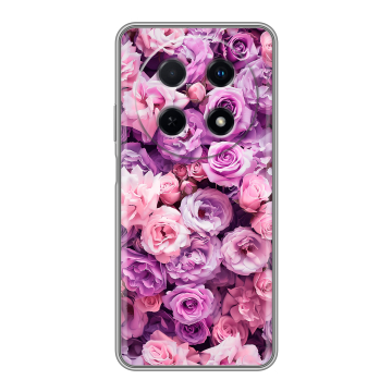 Силиконовый чехол на Huawei Nova 12i с принтом лавандовые розы