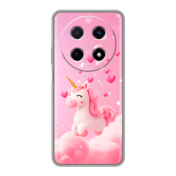 Силиконовый чехол на Huawei Nova 12i с принтом Единорог