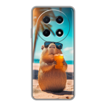 Силиконовый чехол на Huawei Nova 12i с принтом Капибара