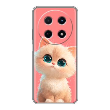 Силиконовый чехол на Huawei Nova 12i с принтом Розовый котенок Силиконовый чехол на Huawei Nova 12i с принтом Розовый котенок