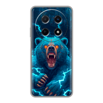 Силиконовый чехол на Huawei Nova 12i с принтом Медведь Силиконовый чехол на Huawei Nova 12i с принтом Медведь