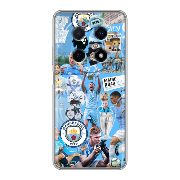 Силиконовый чехол на Huawei Nova 12i с принтом Man City Манчестер Сити