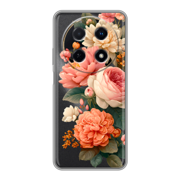 Силиконовый чехол на Huawei Nova 12i с принтом цветы