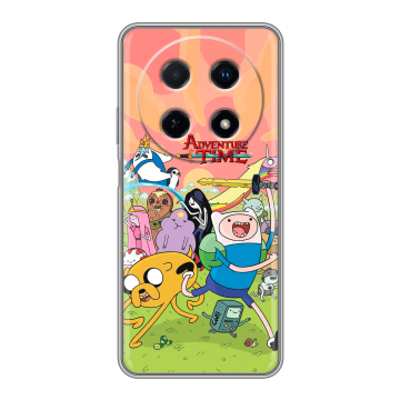 Силиконовый чехол на Huawei Nova 12i с принтом Adventure time Время приключений