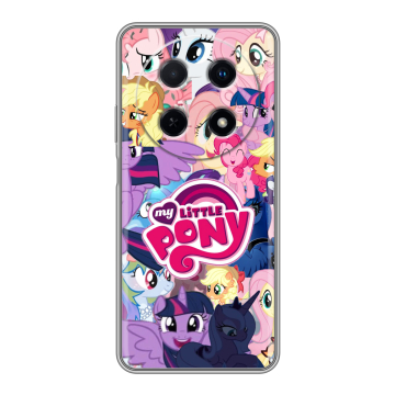 Силиконовый чехол на Huawei Nova 12i с принтом My little pony Дружба чудо